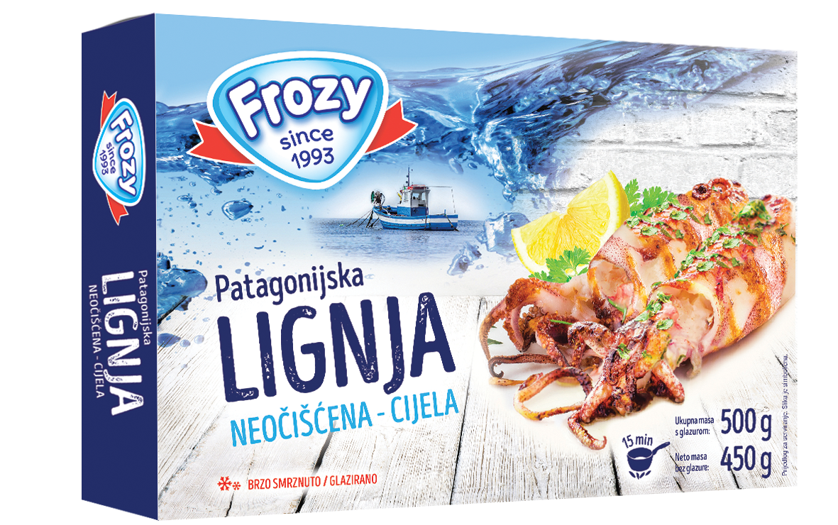 Patagonijska lignja, cijela, neočišćena